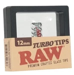 One Raw Rolling Papers Glass Turbo - 12MM Limited Premium Crafted Tips. Fixed Price $11.99.