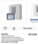 Aprilaire 8910W Wi-fi Programmable Touchscreen Thermostat With Iaq Control. Fixed Price $150.00.