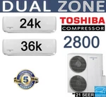 60000 Btu Dual Zone Ductless Mini Split Air Conditioner Heat Pump, 24000 + 36000. Fixed Price $4125.66.