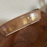 Vintage Pyrex Early American Split Casserole Dish 1/2 Quart Brown Gold. Fixed Price $16.80.