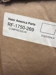 Genuine Oem Haier RF-1750-269 Refrigerator Compressor Black. Fixed Price $229.99.