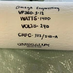 Radiant Heater, Vacuum Formed Ceramic Fiber, CRFC-312/240-A, Omega. Fixed Price $249.00.