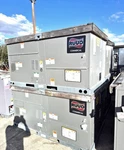 New 2023 Model Ton Ruud Rooftop Unit Gas Electric 460V M# RGECZR036ADT10BAC. Fixed Price $3900.00.