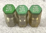 Lot Of Danfoss Hago Oil Nozzle Steel 4.50GPH 80P Degrees Solid 030G6546. Fixed Price $32.00.