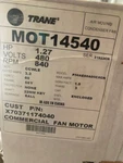 Trane MOT14540 480V 3-PHASE 840 Rpm 1.27 Hp Motor (new). Fixed Price $1399.99.