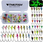 50PCS Ice Fishing Jigs Kit Lures Walleye Perch Heads Tackle Panfish Crappie Us. Fixed Price $20.89.
