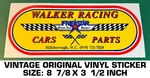 Walker Racing Cars Parts Stock Bodies - Vintage Original Vinyl Decal Sticker. Fixed Price $9.39.