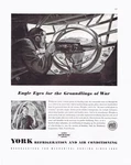 1942 York Refrigeration & Plexiglass Ad Wwii Bomber Gunner 50 Cal Machine. Fixed Price $13.95.