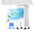Portable Ac Unit - Evaporative Cooler, 1.6 Gal Tank, 3 Speeds,. Fixed Price $119.88.
