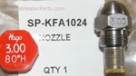 KFA1024 Nozzle 400K Btu KFA400DGD Dayton 3VE53 Thermoheat Dyna Glo. Fixed Price $40.00.