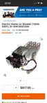 Electric Heater W/breaker 15KW 240V S1-2HK16501506 For York Air Handlers. Fixed Price $400.00.
