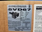 Dayton 5VD67 Infrared Burner Box, Natural Gas 120V 50,000 Btu New. Fixed Price $849.95.