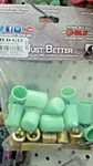 Jb Industries, The Shield, SHLD-G12, Green Locking Caps, (1/4") Kit. Fixed Price $96.67.