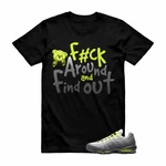 Shirt To Match Jd Sneaker Tee Air Max 95 Big Bubble Neon Yellow Black Cool Grey. Fixed Price $7.89.