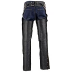 Milwaukee Leather SH1123 Men's Black Holster Chap With Thigh Pockets. Fixed Price $69.99.