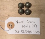 York S1-36390117700 Acorn Nuts (4 Total) Used **tested**. Fixed Price $25.00.