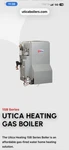 Utica Gas Water Boiler Heater. Fixed Price $445.00.