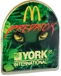 Mcdonald's & York Inter. "predator" Disney's Animal Kingdom Lapel Pin. Fixed Price $5.21.