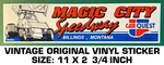 Magic City Speedway - Vintage Original Vinyl Decal Sticker Montana. Fixed Price $9.47.